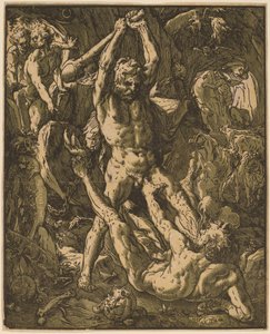 Hercules Killing Cacus od Hendrik Goltzius