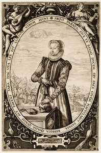 Josina Hamels, 1589 (inkoust na papíře) od Hendrik Goltzius
