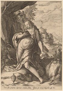 Svatá Máří Magdalena Kající od Hendrik Goltzius