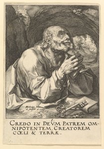 Svatý Petr, od Krista, apoštolů a sv. Pavla s vyznáním, 1589. od Hendrik Goltzius