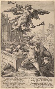 Alegorie slávy a historie od Hendrik Goltzius