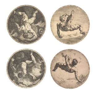 Čtyři potupníci od Hendrik Goltzius