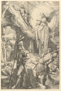 Vzkříšení, z Umučení Krista, 1596. od Hendrik Goltzius