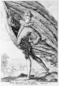 Velký nositel standarty od Hendrik Goltzius