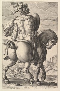 Titus Manlius ze série Římští hrdinové, 1586. od Hendrik Goltzius
