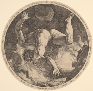 Ixion od Hendrik Goltzius, after Cornelis Cornelisz van Haarlem