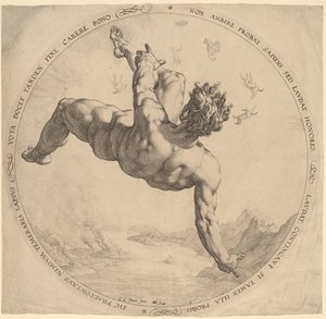Phaeton od Hendrik Goltzius, after Cornelis Cornelisz van Haarlem