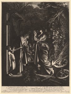 Zesměšňování Ceres od Hendrik Goudt after Adam Elsheimer