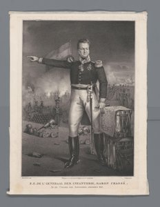 ONY. Lt. Generál pěchoty, baron Chassé. V Citadele v Antverpách, prosinec 1832 (název na objektu) od Hendrik Jan Heerenbrood