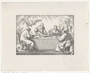 Čtyři evangelisté píší své evangelium od Hendrik Numan