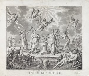 Alegorie nedělitelnosti, 1795 Nedělitelnost (název na předmětu) Čtyři alegorie revoluce v roce 1795 (název série)
