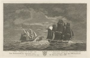 Sextroh loví na Marianne, 1782 Lov anglického baltského mořeplavce Tam do genomů Kapitánka Marianne. Philskerk od Zierikzeesche Kaper Capt. J:W:Sextroh Večer 20. listopadu Anno 1782 (název na objektu)