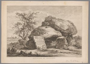 Dolmen u vesnice Midlaren Hunnebed od Midlaren (název na objektu) Devět tváří v Drenthe (název série) IX Tváře v krajině Drenthe a v její blízkosti (název série na objektu)