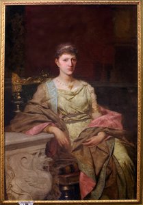 Portrait de la comtesse Tyszkiewicz (?). Peinture de Henryk Siemiradzki (1843-1902), huile sur toile od Henryk Siemiradzki