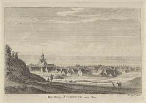 Pohled na Noordwijk aan Zee Vesnice Noordwijk aan Zee (název na objektu)
