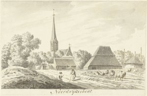 Pohled na vesnici Noordwijkerhout