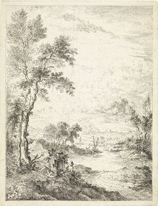 Krajina s řekou od Hendrik Tavenier
