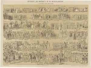 Průvod Nassau v Nizozemsku. (1. září 1888, Amsterdam.) (titul na předmětu) od Hendrik Verlint