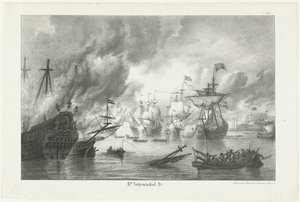 Cesta do Chathamu, 1667 od Hendrik Vettewinkel