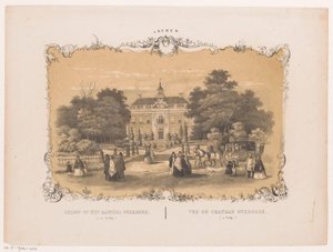 Pohled na hrad Overbeek Pohled na hrad Overbeek (ve Velpu) (titul na objektu) Arnhem (název série na objektu) od Hendrik Wilhelmus Last