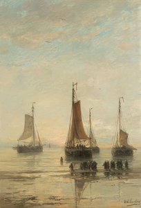 Lodě kotví, Scheveningen. 1860-89