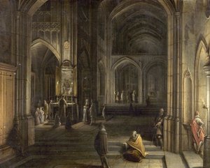 Interiér kostela, 1620