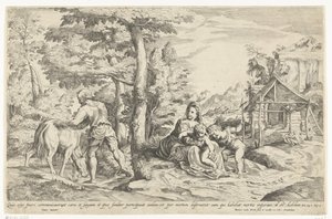 Návrat z Egypta od Hendrik van der Borcht (II)