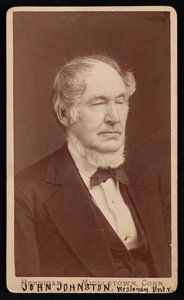 Portrét Johna Johnstona 1806-1879, před rokem 1876. od Hennigar Bros