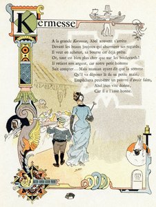 Ilustrace k "Abecedě dobrých příkladů", cca 1890 (rytina)
