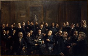 Společný portrét členů Asociace francouzských republikánských novinářů od Henri Adolphe Laissement