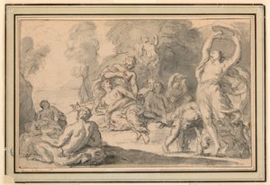 Bacchanalian Revel od Henri Antoine de Favanne