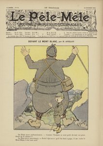 Před Mont Blancem. Ilustrace pro Le Pele-Mele, 1902
