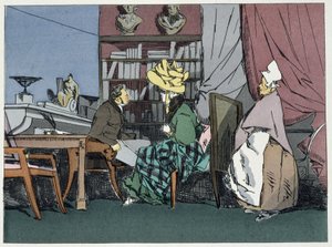 Pan vedoucí oddělení dává audienci – v „“Administrativní morálce”” od Henriho Monniera od Henri Bonaventure Monnier
