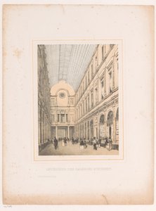 Interiér královských galerií Saint-Hubert v Bruselu Intérieur des galeries St. Hubert (název na objektu)