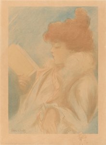 čtení žena od Henri Boutet