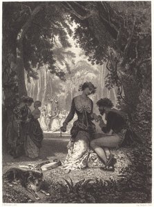 Italští tanečníci od Henri Charles Antoine Baron
