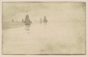 Lodě v ranní mlze od Henri Charles Guérard