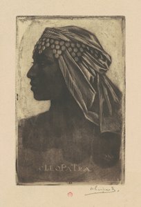 Kleopatra od Henri Charles Guérard