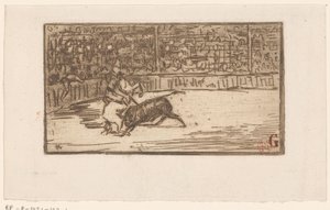 Toreador v aréně od Henri Charles Guérard