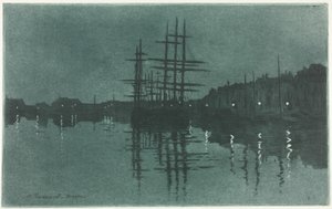 Povodí v Dieppe od Henri Charles Guérard