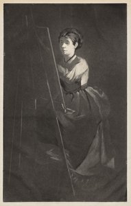 Mladá žena u stojanu od Henri Charles Guérard
