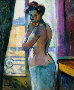 Před oknem, rue Boursault od Henri Charles Manguin