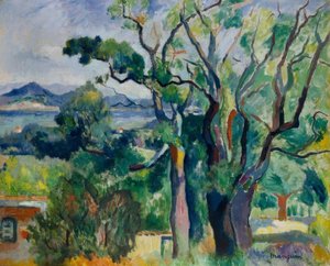 Zátoka Saint-Tropez od Henri Charles Manguin