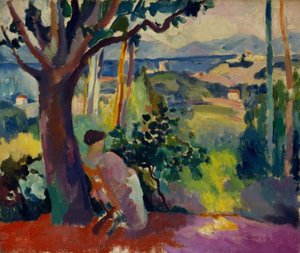 Jídlo ve Villa Demière od Henri Charles Manguin