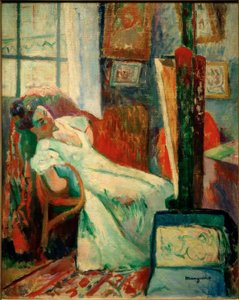 Odpočinek modelky (Jeanne) od Henri Charles Manguin