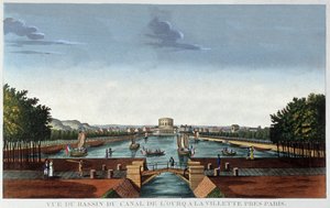 La Villette Basin, Paříž od Henri Courvoisier-Voisin