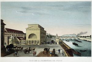 Barrière de Passy - in "Vue de Paris en 1810: les barriers de Paris" by Courvoisier, od Henri Courvoisier-Voisin