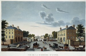 Bariéra pekla, kolem roku 1820 – v „“Výhledech na Paříž“ od Courvoisiera