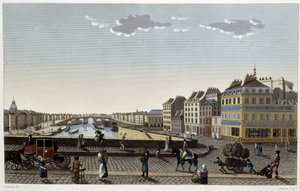 Paříž, most Notre-Dame - v „Výhledech na Paříž“ od Courvoisiera od Henri Courvoisier-Voisin