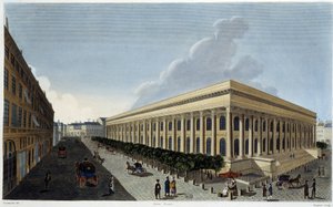 Pohled na novou burzu a Tribunal de Commerce – v „“Vues de Paris““ od Courvoisier od Henri Courvoisier-Voisin